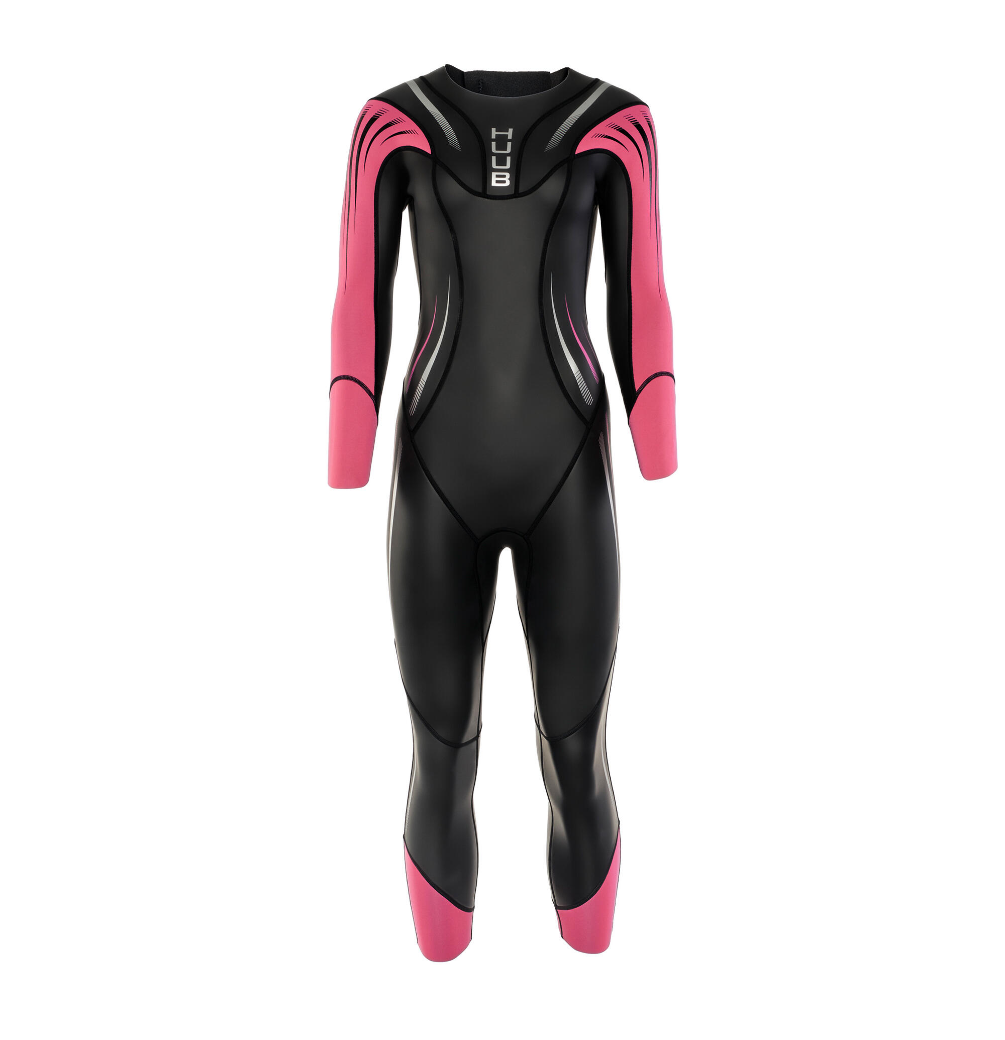 Pianka triathlonowa damska HUUB Surface 3.3 mm fluo pink 5/5
