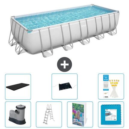 BESTWAY Piscina Bestway Power Steel Rectangular - 640x274x132 cm - S621