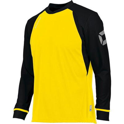 Voetbalshirt - voetbal - heren - langemouwslimfit - stanno liga - geel/zwart