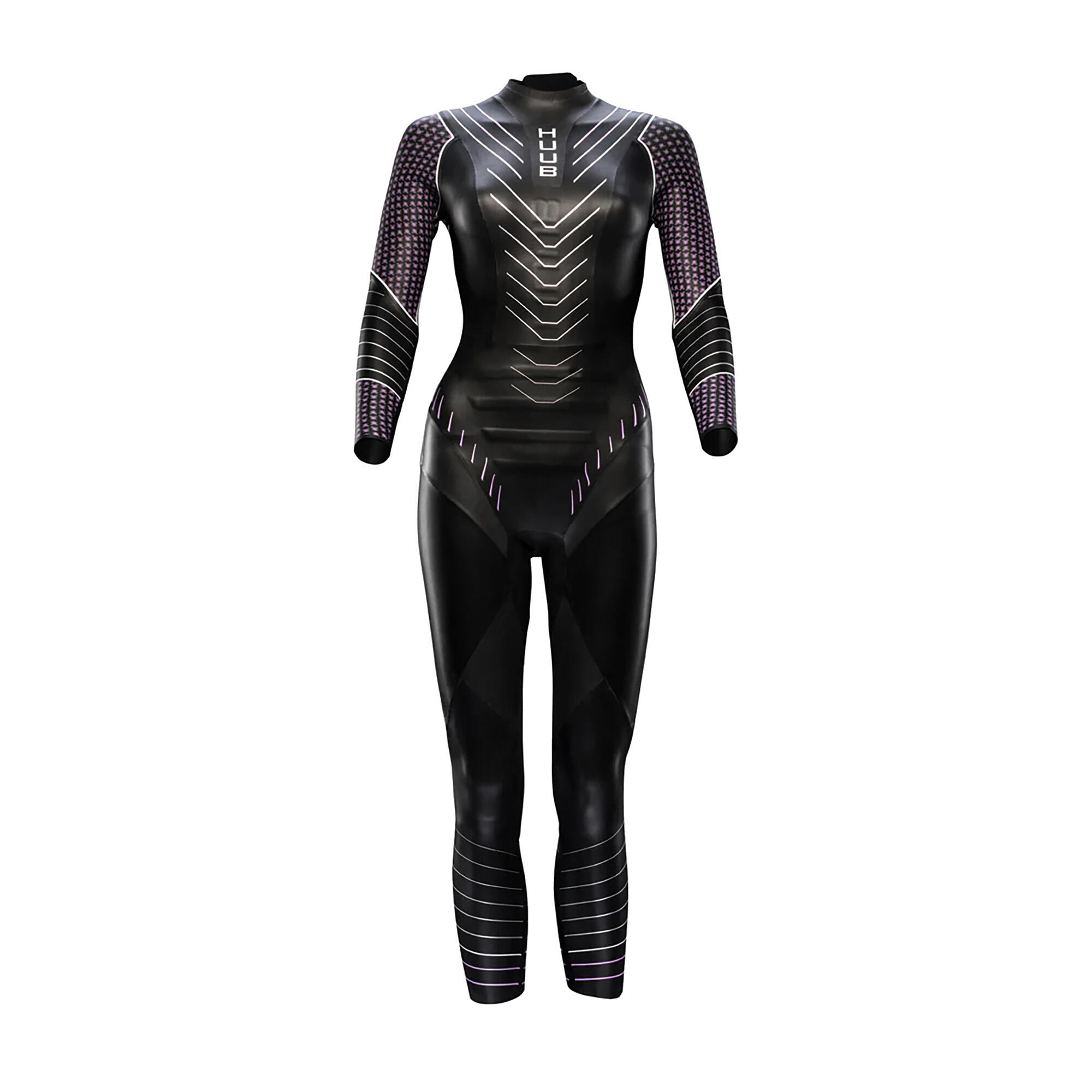 Pianka triathlonowa damska HUUB Pinnacle NB 5:3 mm purple 7/7