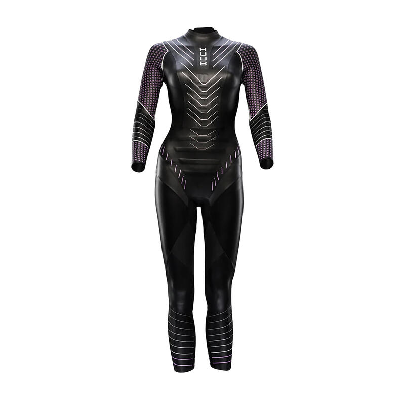Costum de neopren pentru triatlon femei HUUB Pinnacle NB 5:3 mm mov