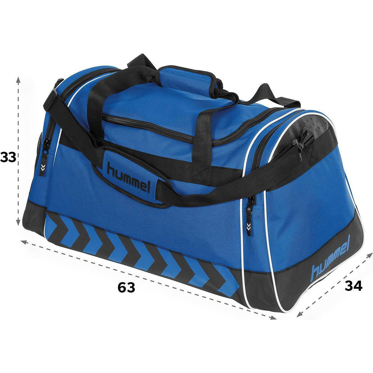 Hummel Luton (L) sac de sport - Royal / Noir 2/5