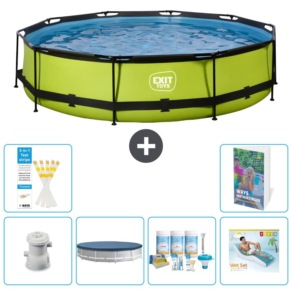 EXIT TOYS Piscina Exit Rotonda - 360x76 cm - 7-pezzi S335 1/7