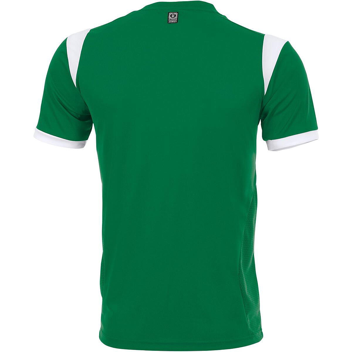 Hummel Club Maillot Manche Courte Homme - Vert / Blanc 2/2