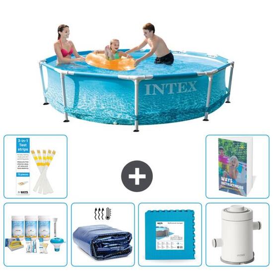 INTEX Basen ze stelażem Okrągły - 305x76 cm - 7-częściowy S14