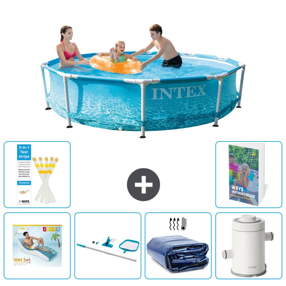 INTEX Basen ze stelażem Okrągły - 305x76 cm - 7-częściowy S96 1/7