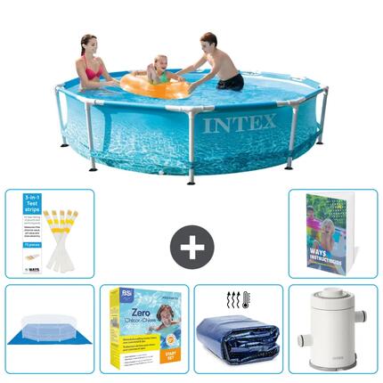 INTEX Basen ze stelażem Okrągły - 305x76 cm - 7-częściowy S71