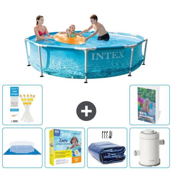 INTEX Basen ze stelażem Okrągły - 305x76 cm - 7-częściowy S71