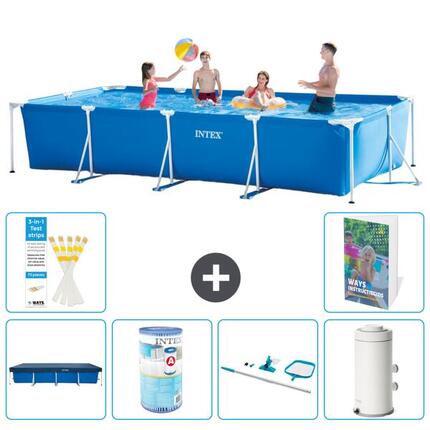 INTEX Piscina con estructura Rectangular - 450x220x84 cm - 7-piezas S130