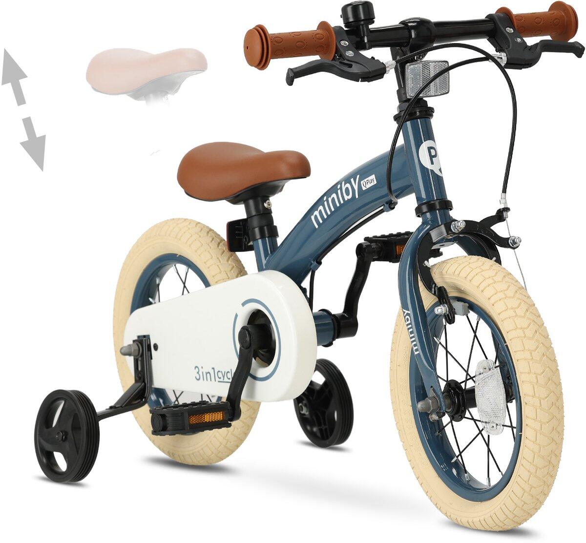 Qplay Miniby Kinderfahrrad 12 Zoll - 3 in 1 - Laufrad - Stahl 2/7