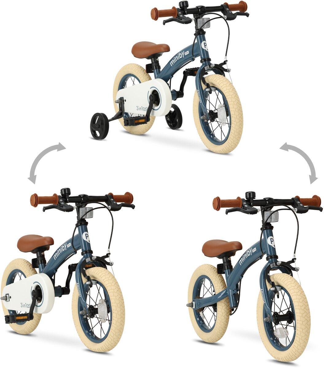 Qplay Miniby Kinderfahrrad 12 Zoll - 3 in 1 - Laufrad - Stahl 5/7