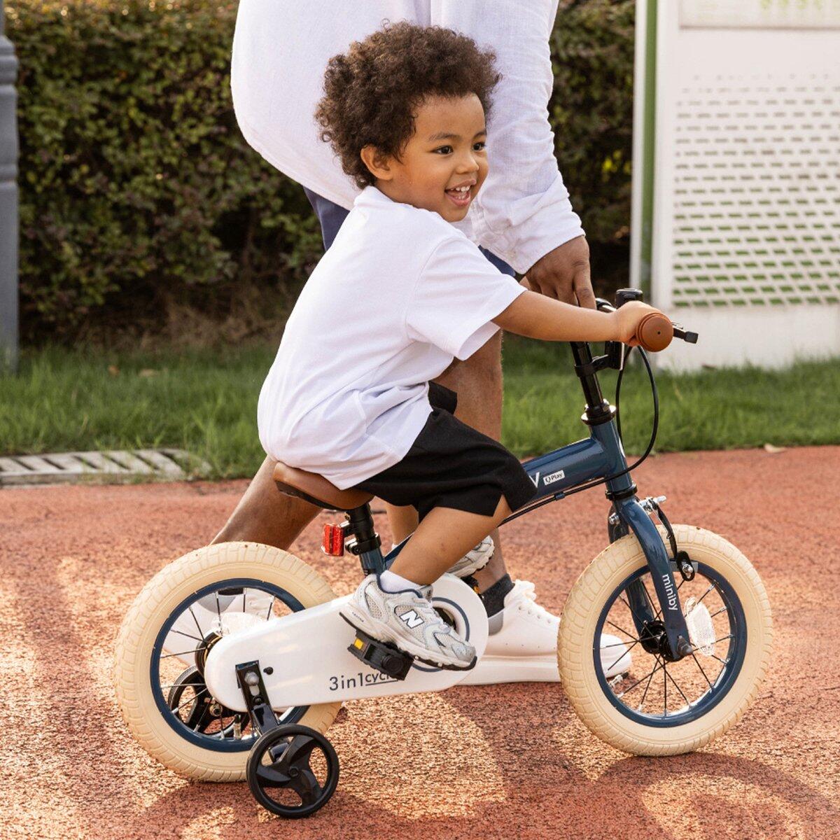 Qplay Miniby Kinderfahrrad 12 Zoll - 3 in 1 - Laufrad - Stahl 4/7