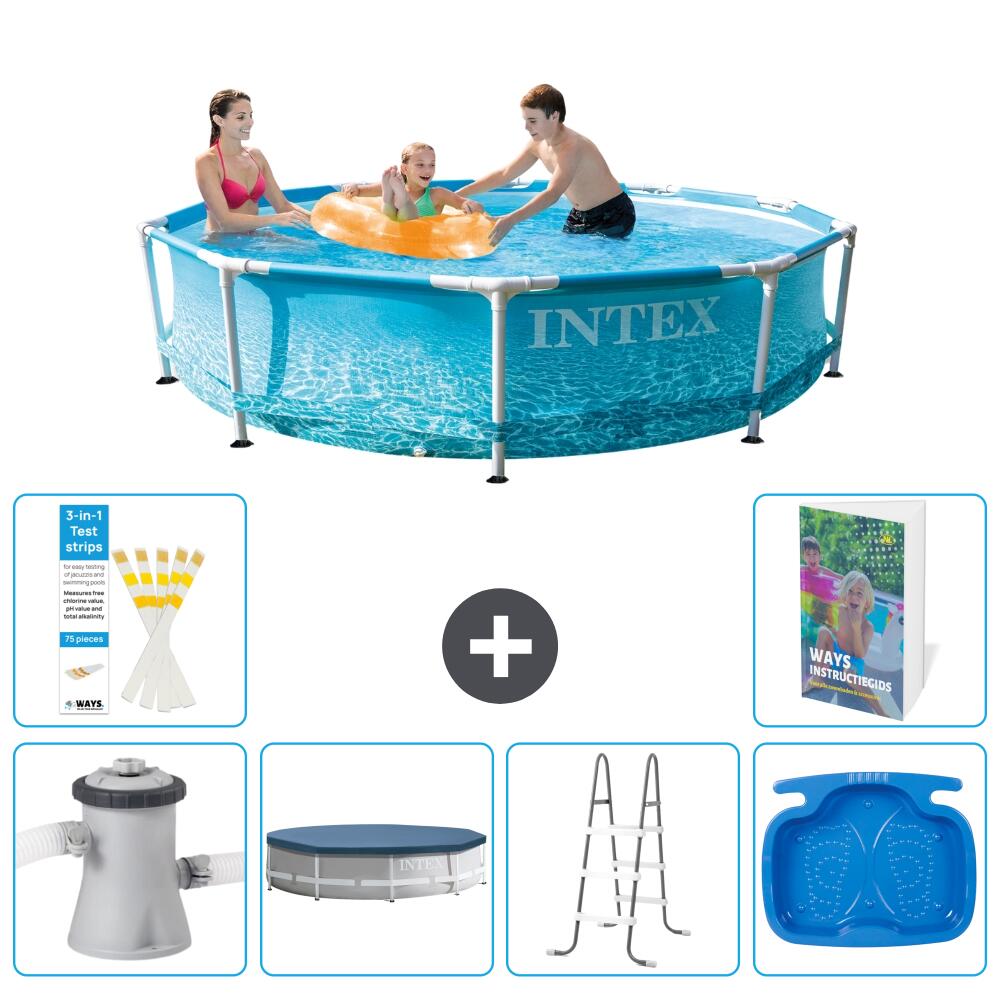 INTEX Basen ze stelażem Okrągły - 305x76 cm - 7-częściowy S314 1/7