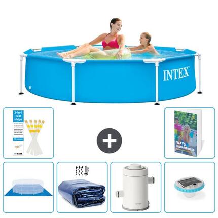 Piscine Tubulaire Ronde - 244x51 cm - 7-pièces S98