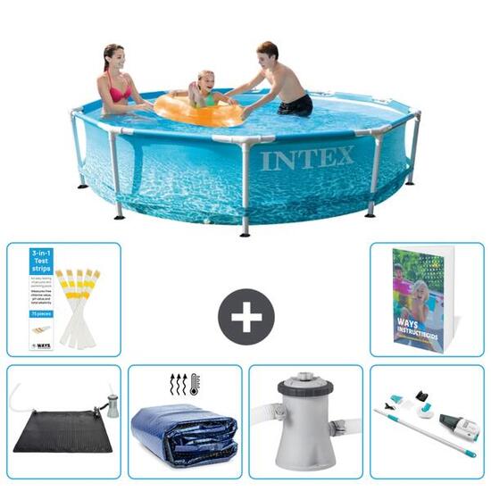 INTEX Basen ze stelażem Okrągły - 305x76 cm - 7-częściowy S82