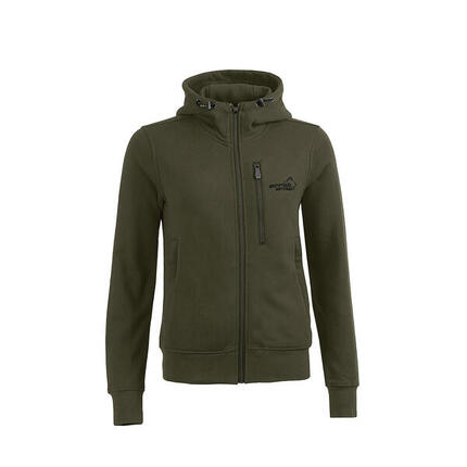 Sweat à capuche sportif pour femme vert olive