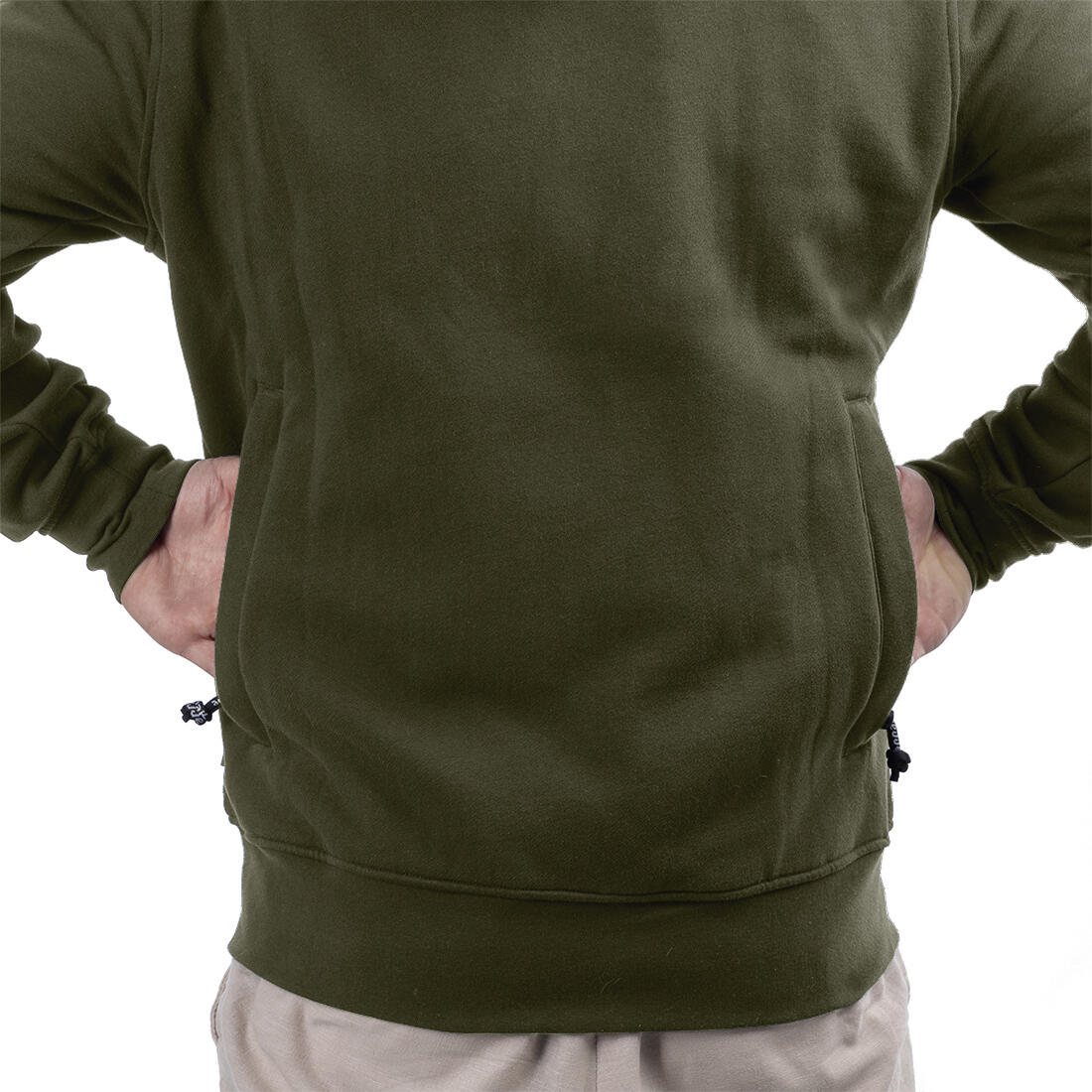 Sportlicher Hoodie für Damen in Olivgrün 6/7