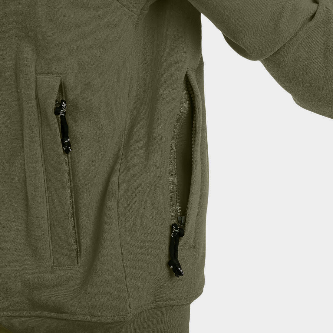 Sportlicher Hoodie für Damen in Olivgrün 7/7