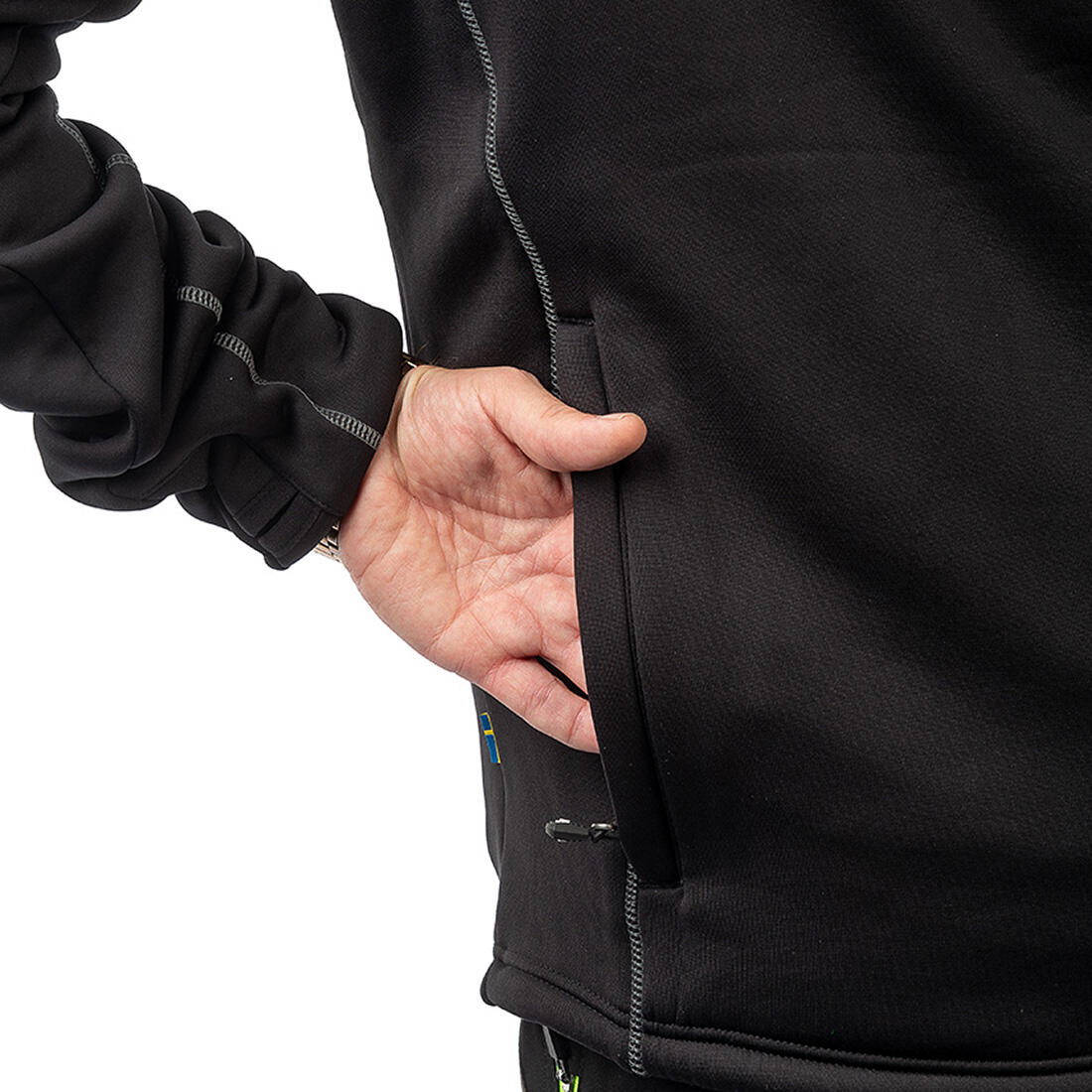 Power-Fleece für Herren in Schwarz 6/7