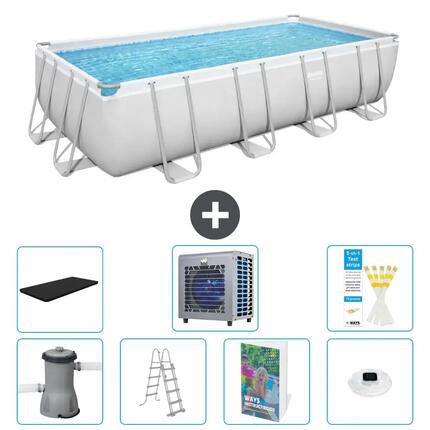 BESTWAY Piscina Bestway Power Steel Rectangular - 488x244x122 cm - S523