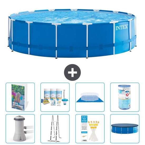 INTEX Piscina con estructura Redonda - 457x122 cm - 7-piezas S556