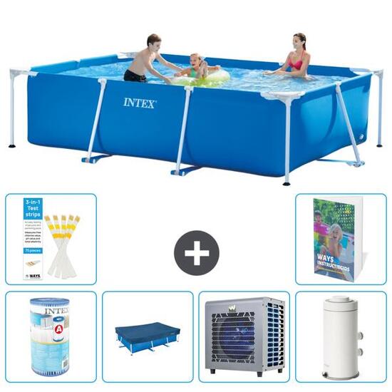 INTEX Piscina con estructura Rectangular - 300x200x75 cm - 7-piezas S38