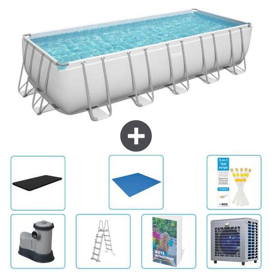 BESTWAY Piscina Bestway Power Steel Rectangular - 640x274x132 cm - S626