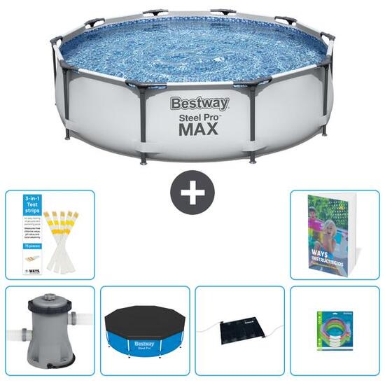 BESTWAY Basen Steel Pro MAX Okrągły - 305x76 cm - 7-częściowy S211