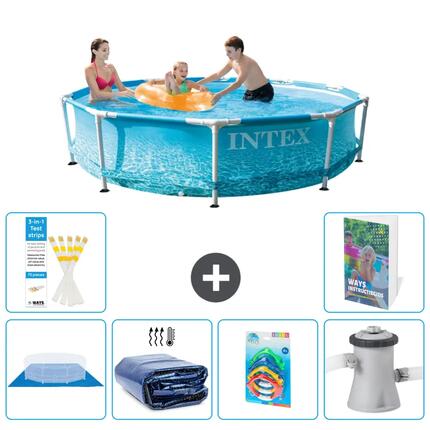 INTEX Basen ze stelażem Okrągły - 305x76 cm - 7-częściowy S46