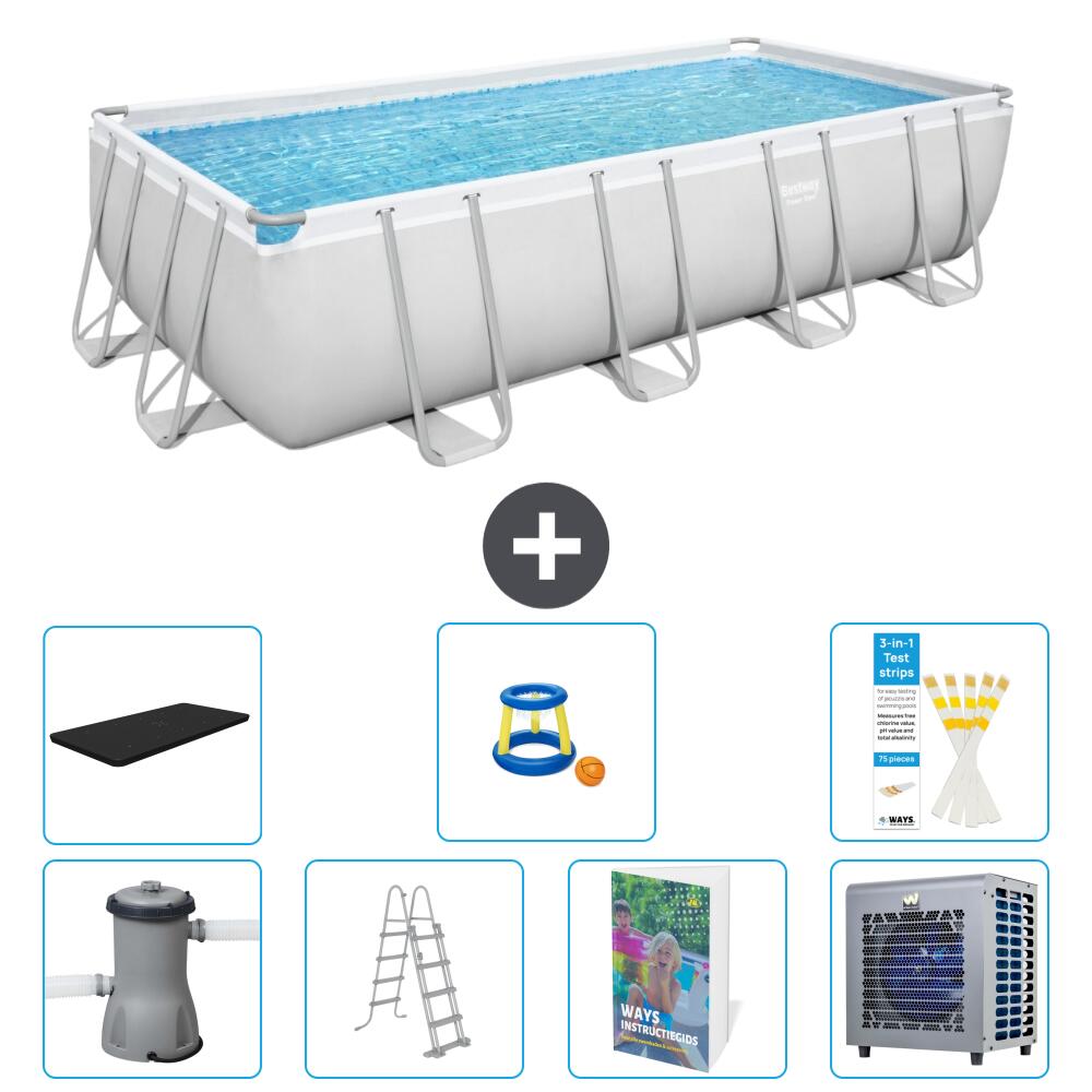 Bestway Power Steel Rechteckig - 488x244x122 cm - 8-teilig  S535 1/7
