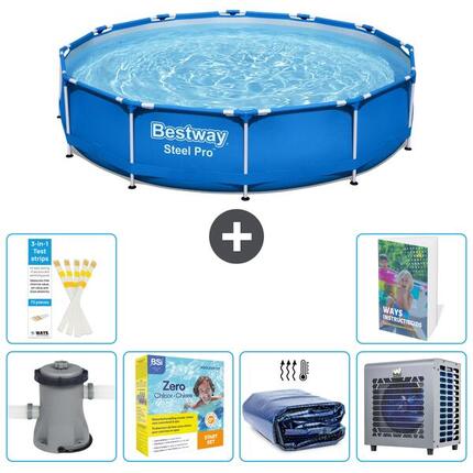 BESTWAY Basen Steel Pro Okrągły - 366x76 cm - 7-częściowy S331