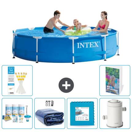 INTEX Basen ze stelażem Okrągły - 305x76 cm - 7-częściowy S14