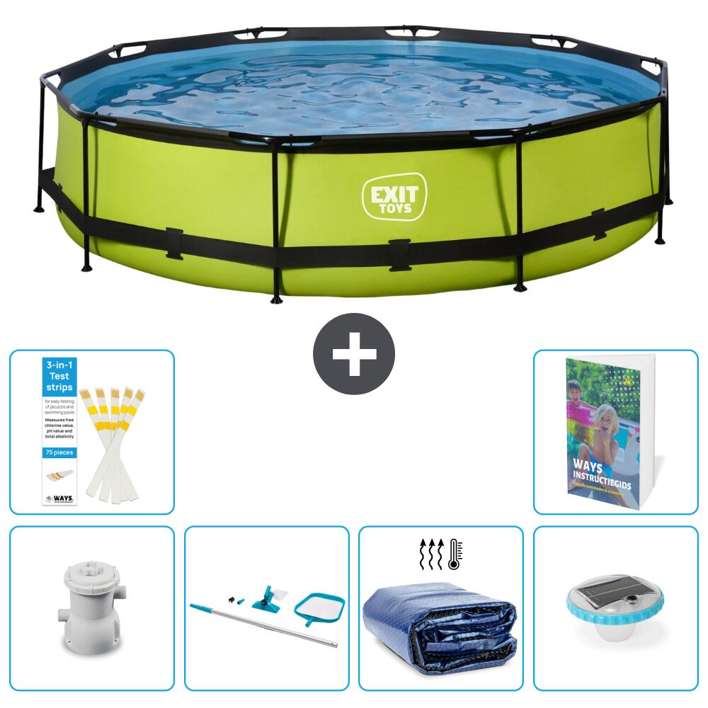 EXIT TOYS Piscina Exit Rotonda - 360x76 cm - 7-pezzi S305 1/7