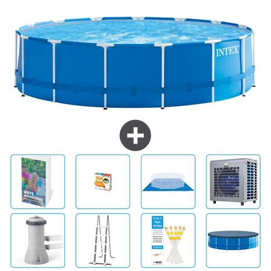 INTEX Piscina con estructura Redonda - 457x122 cm - 9-piezas S535