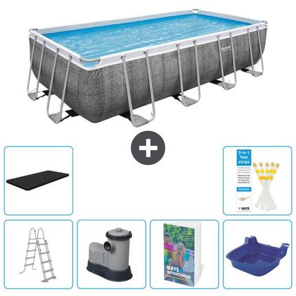 BESTWAY Piscina Bestway Power Steel Rectangular - 549x274x122 cm - S662