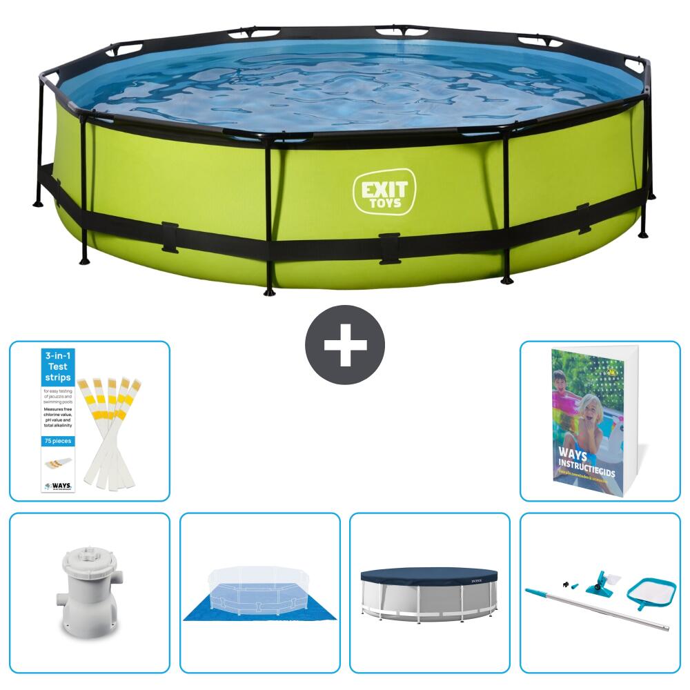 EXIT TOYS Piscina Exit Redonda - 360x76 cm - 7-piezas S225 1/7