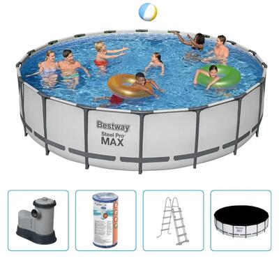 Bestway steel pro max 549x122cm zwembad – 5-delig