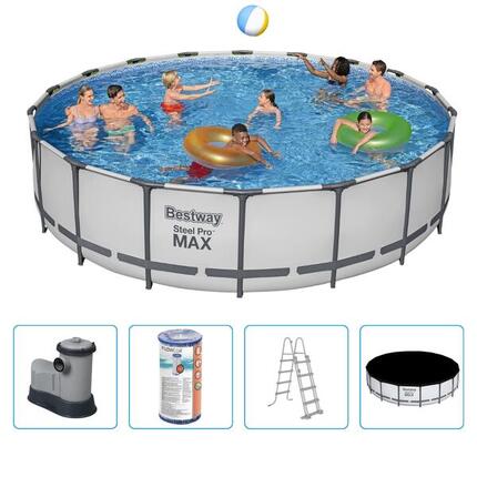 Bestway Steel Pro MAX 549x122cm Pool – 5-teilig