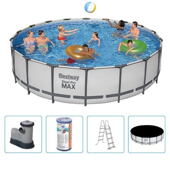 Bestway Steel Pro MAX 549x122cm Pool – 5-teilig