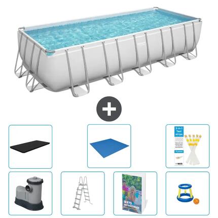 BESTWAY Piscina Bestway Power Steel Rectangular - 640x274x132 cm - S568