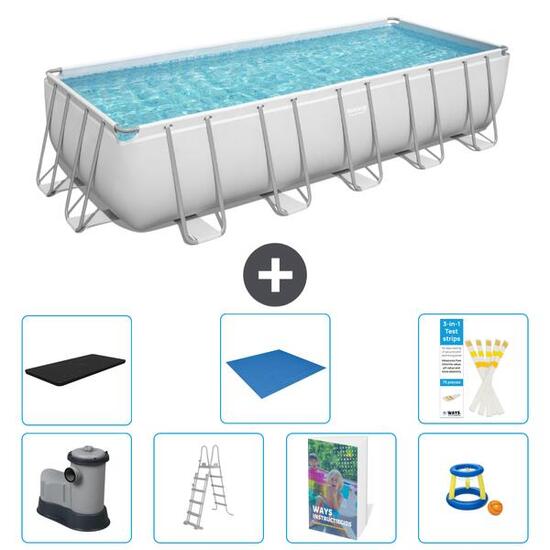BESTWAY Piscina Bestway Power Steel Rectangular - 640x274x132 cm - S568
