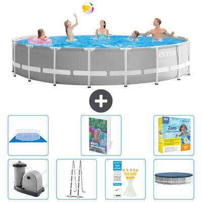 Prism frame zwembad rond - 549x122 cm - 8-delig s546