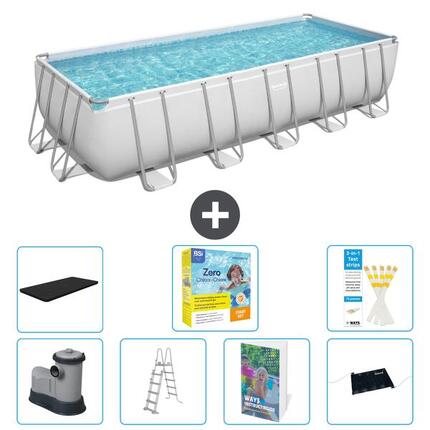 BESTWAY Piscina Bestway Power Steel Rectangular - 640x274x132 cm - S582