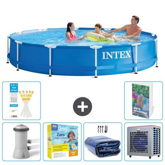 INTEX Piscina con estructura Redonda - 366x76 cm - 5-piezas S331