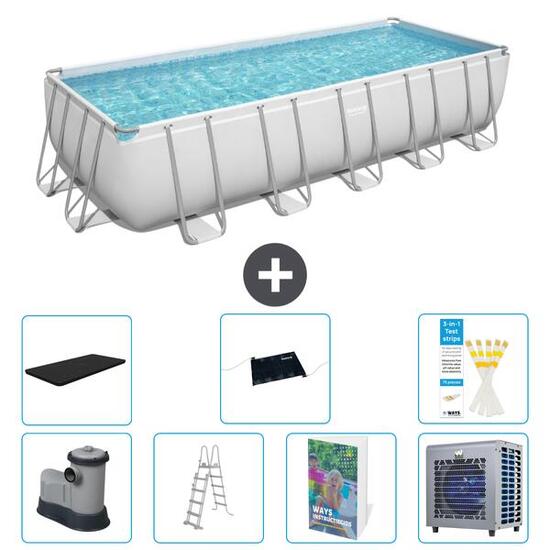 BESTWAY Piscina Bestway Power Steel Rectangular - 640x274x132 cm - S524