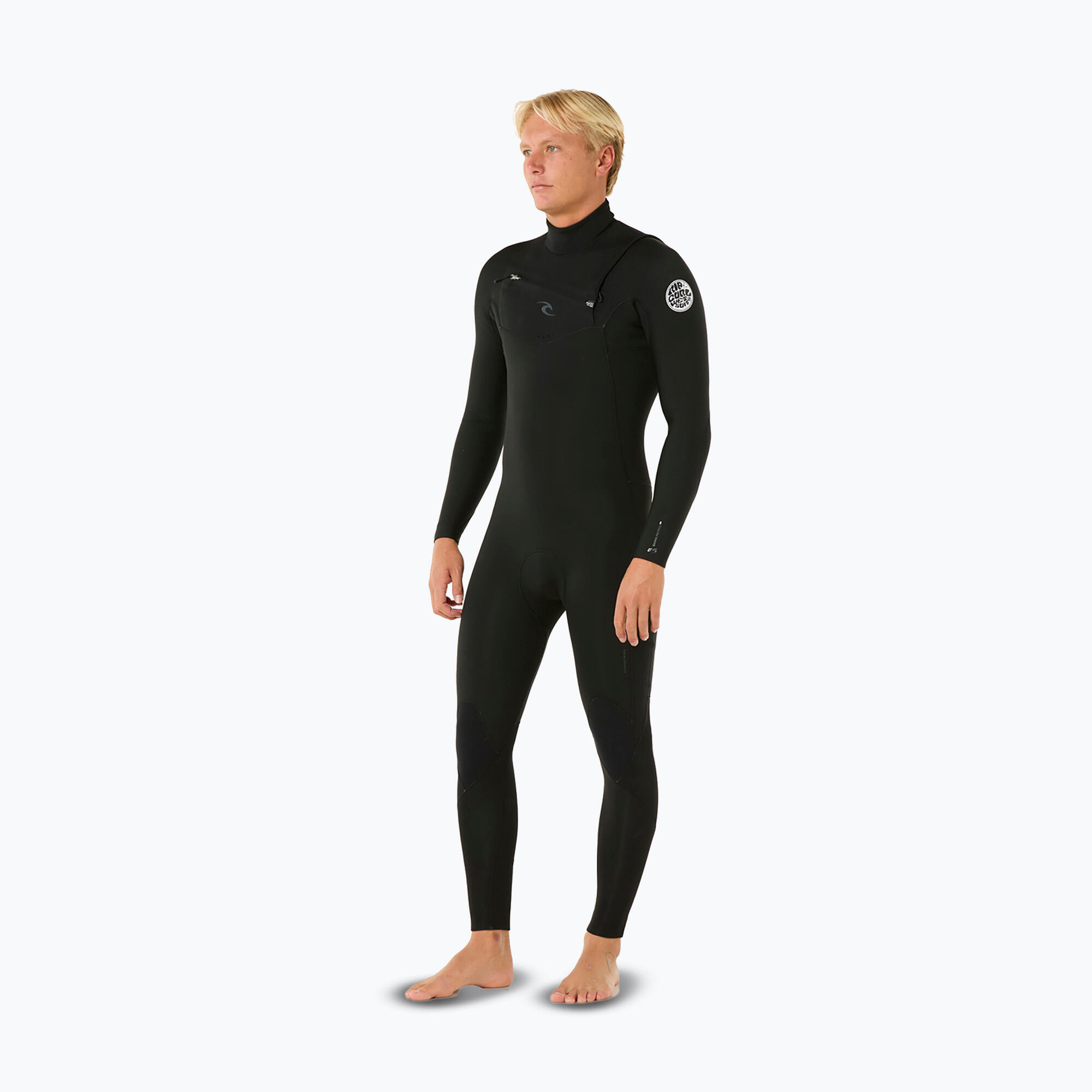 Pianka do pływania męska Rip Curl Dawn Patrol 3/2 mm Chest Zip black 3/6