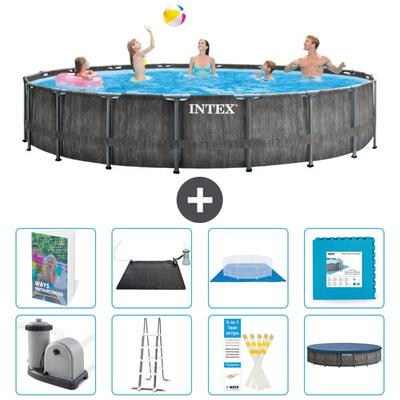 Prism frame zwembad rond - 549x122 cm - 9-delig s621