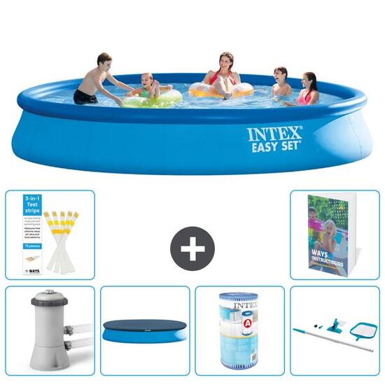INTEX Piscina Easy Set Redonda - 457x84 cm - 5-piezas S304