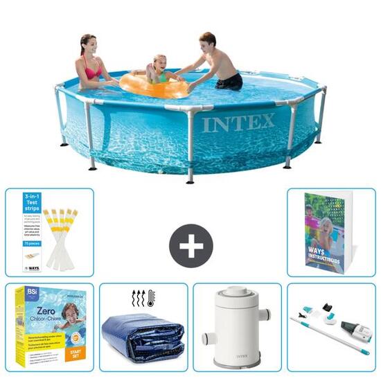 INTEX Basen ze stelażem Okrągły - 305x76 cm - 7-częściowy S22