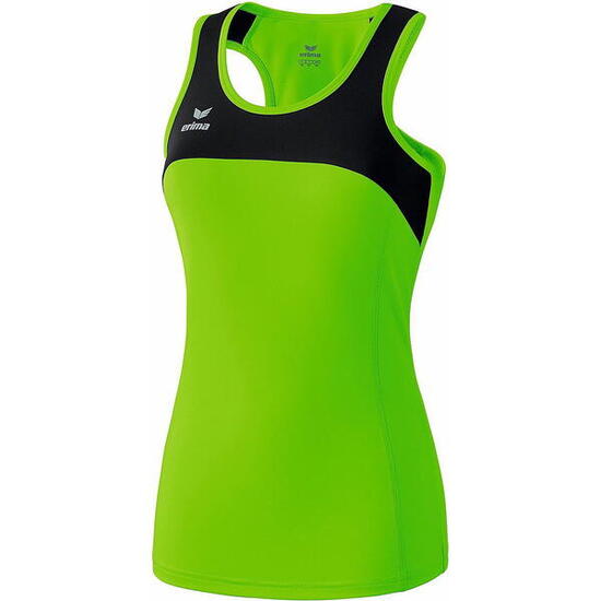 Erima Race Line debardeur course femme - Green Gecko / Noir